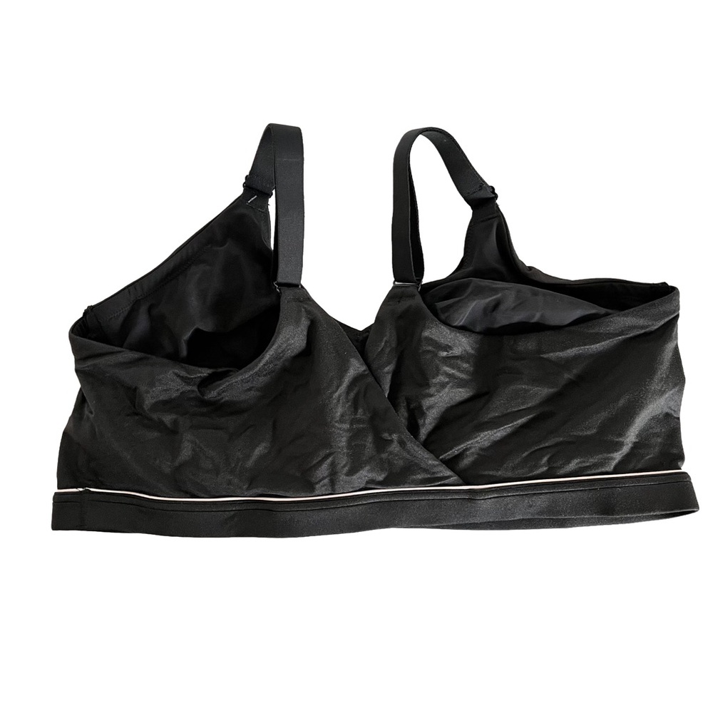NWT Cacique Black Wireless Unlined Lounge Bra, size 44DD - Picture 2 of 8